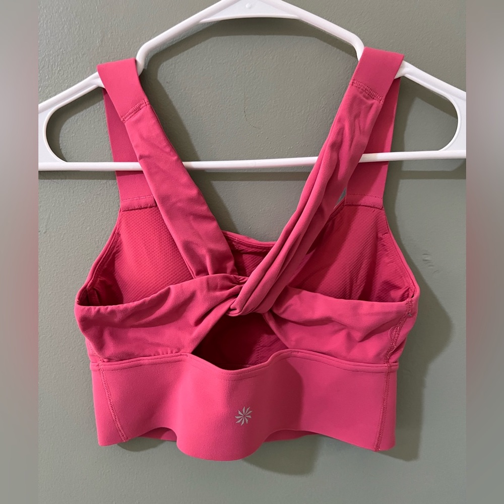 Athleta women warrior sports bra size extra small pink - Picture 2 of 4